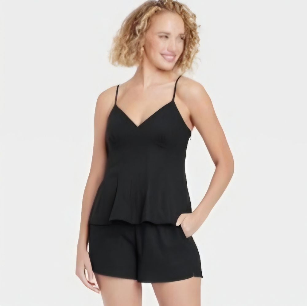 NWT Black Linen Tank Top